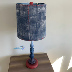Denim Lamp with Ombre Stand - Home Decor MaRiTama HOME