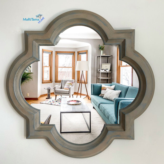 Grey Rustic Mirror - Mirrors MaRiTama HOME