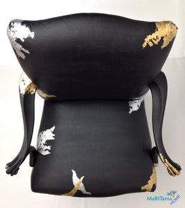 Luxurious Large Lady in Black Armchair - Furniture MaRiTama HOME