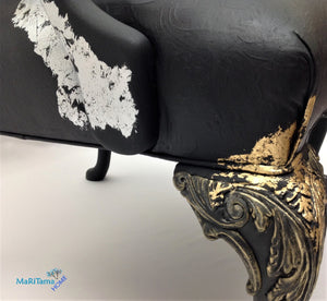 Luxurious Large Lady in Black Armchair - Furniture MaRiTama HOME