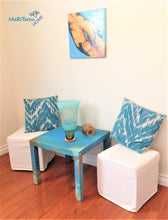 Load image into Gallery viewer, Myconos Blue Side Table - Furniture MaRiTama HOME
