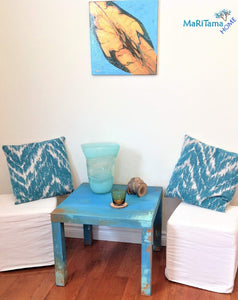 Myconos Blue Side Table - Furniture MaRiTama HOME