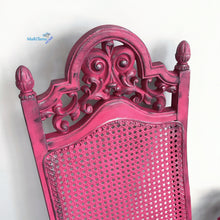 Load image into Gallery viewer, Pink &amp; Black French Provincial Antique Cane Flower Chair Set - Furniture MaRiTama HOME
