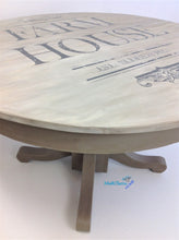 Load image into Gallery viewer, Round Wooden Grey Farmhouse Dining Table - Furniture MaRiTama HOME
