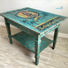 Load image into Gallery viewer, Textured Turquoise Mermaid Coffee Table - Furniture MaRiTama HOME
