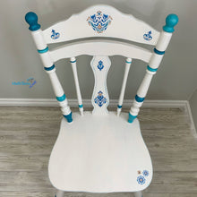 Load image into Gallery viewer, White and Blue Country Style Accent Chair - Chairs MaRiTama HOME

