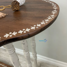 Load image into Gallery viewer, White and Wood Rustic Console - End Tables MaRiTama HOME
