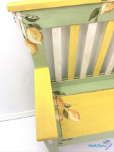 Load image into Gallery viewer, Yellow and Green Lemon Storage Bench - Furniture MaRiTama HOME

