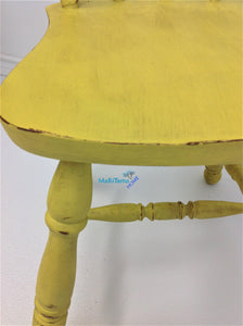 Yellow Farmhouse Wooden Chair - Furniture MaRiTama HOME